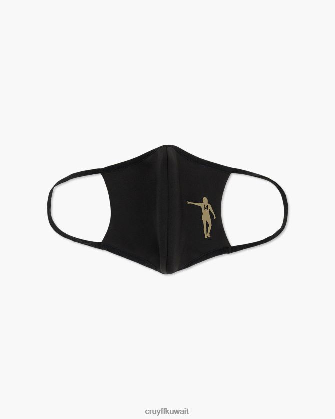 Cruyff أسود / متنوع للجنسين قناع الوجه مايسترو 95٪ بوليستر Z02JN1306 قناع وجه