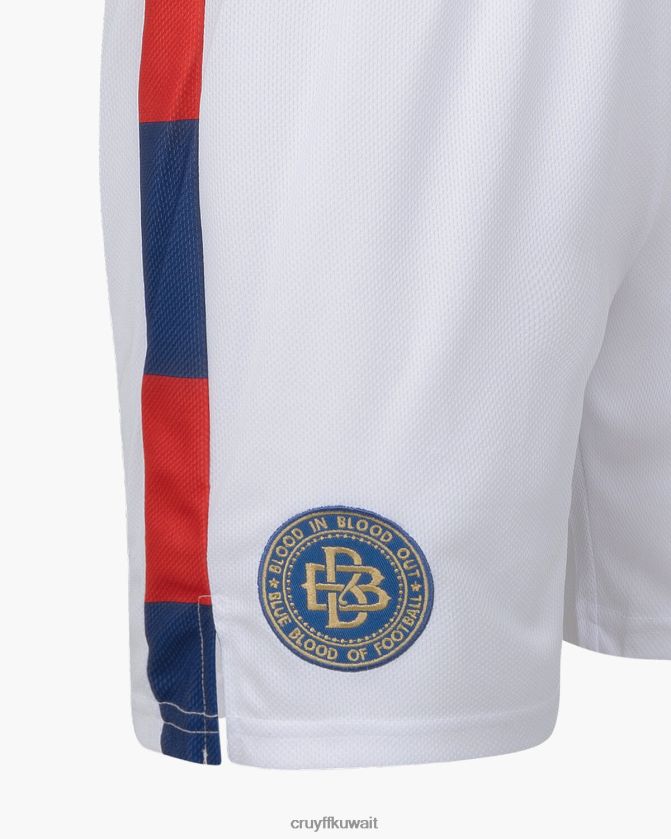 Cruyff X Blood In Blood Out أبيض / أحمر مبتدئ 75 شورت فلاكو Z02JN618 السراويل القصيرة