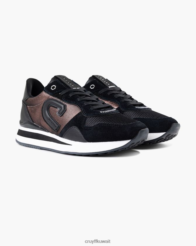 Cruyff أسود / وردي نحيف باركرونر لوكس Z02JN1002 أحذية رياضية