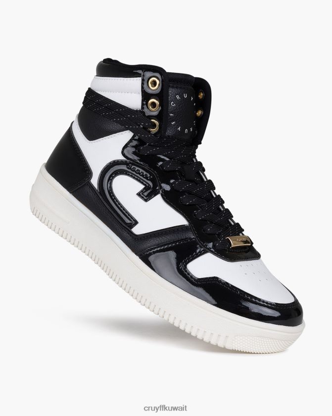 Cruyff أسود / أبيض نحيف كامبو عالية لوكس Z02JN1006 أحذية رياضية