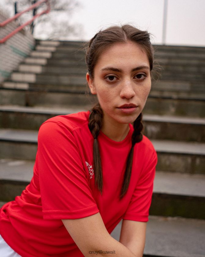 Cruyff أحمر نحيف قميص التدريب Z02JN1009 قميص