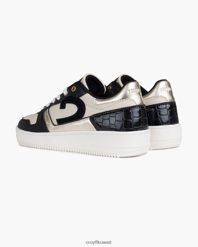 Cruyff أسود / برونزي نحيف كامبو منخفض لوكس Z02JN1014 أحذية رياضية