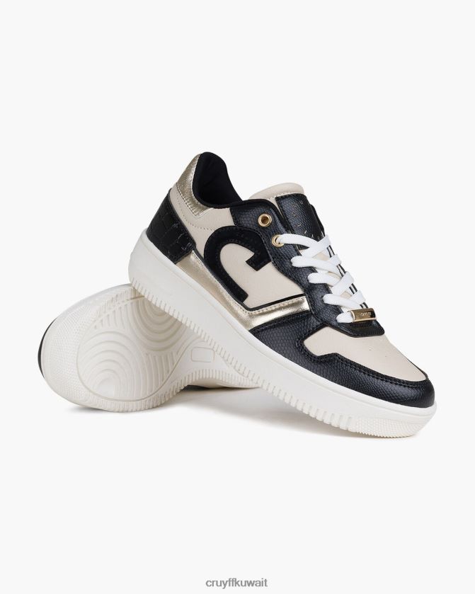 Cruyff أسود / برونزي نحيف كامبو منخفض لوكس Z02JN1014 أحذية رياضية