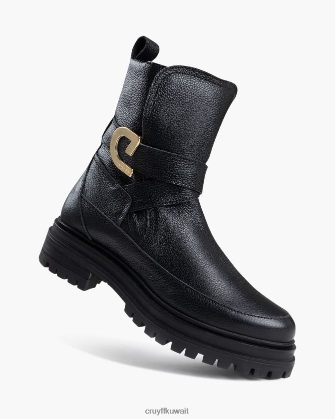 Cruyff أسود نحيف حزام بليك Z02JN1016 أحذية