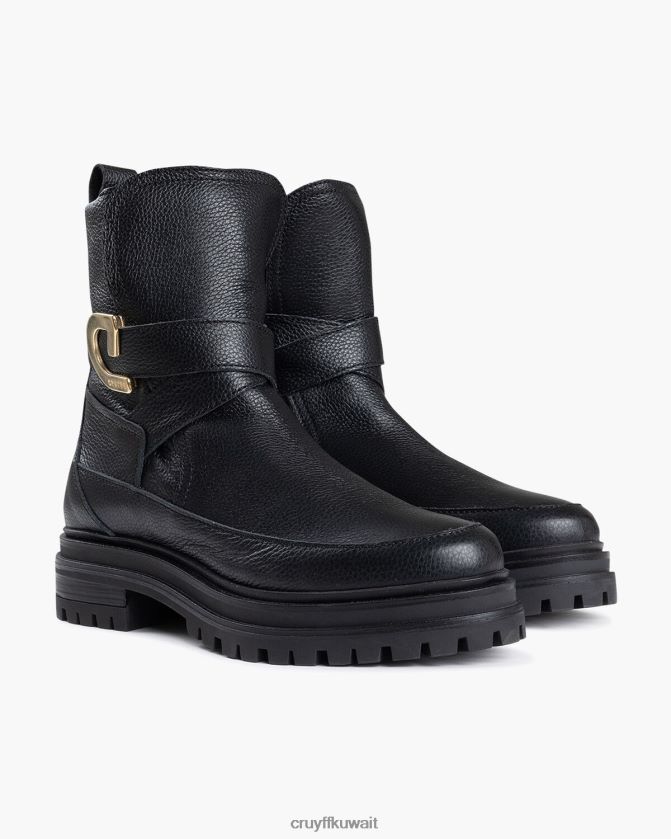 Cruyff أسود نحيف حزام بليك Z02JN1016 أحذية