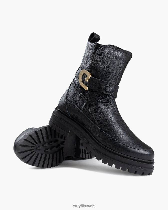 Cruyff أسود نحيف حزام بليك Z02JN1016 أحذية