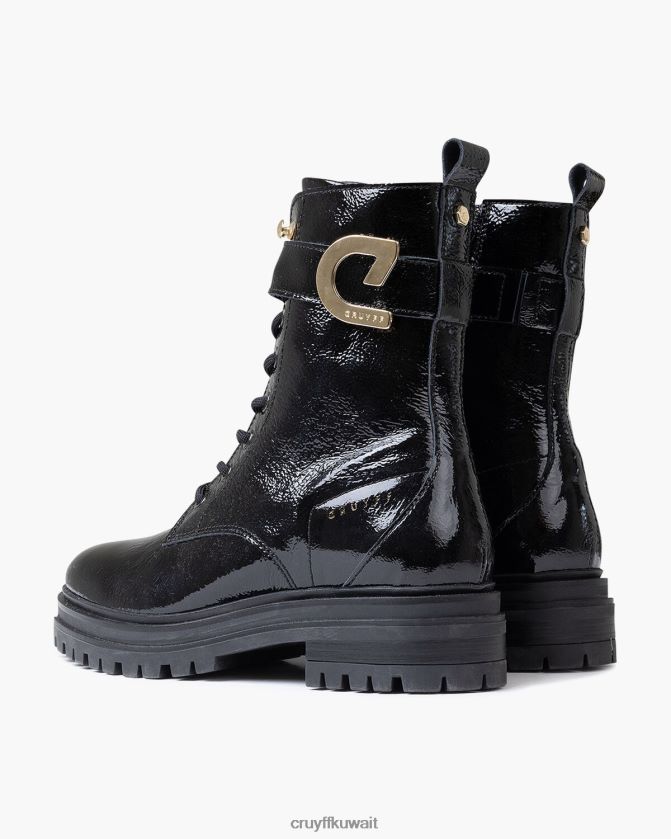 Cruyff أسود نحيف التمهيد الدانتيل الكوماندوز Z02JN1021 أحذية