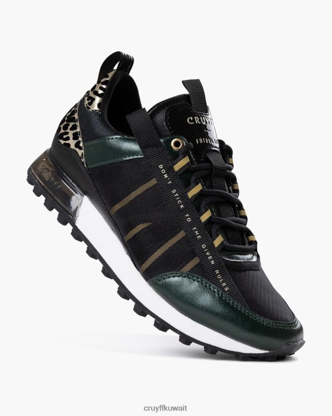 Cruyff أخضر / أسود نحيف الخوف Z02JN1022 أحذية رياضية