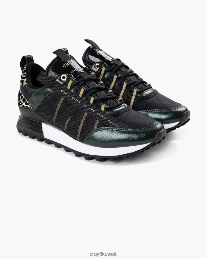 Cruyff أخضر / أسود نحيف الخوف Z02JN1022 أحذية رياضية