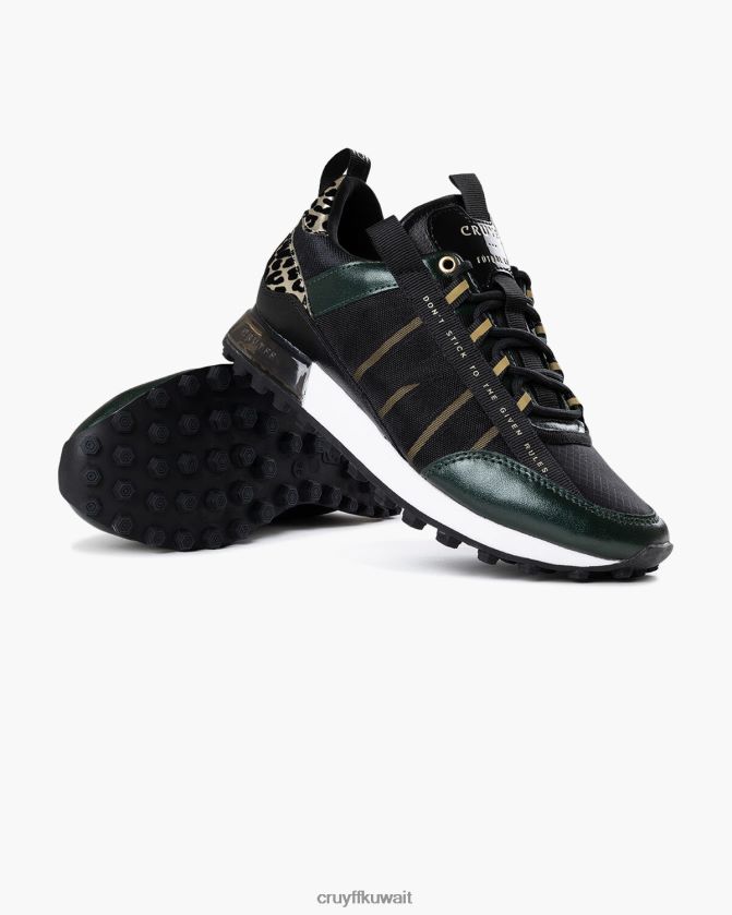 Cruyff أخضر / أسود نحيف الخوف Z02JN1022 أحذية رياضية