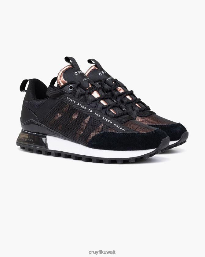 Cruyff أسود / وردي نحيف الخوف Z02JN1034 أحذية رياضية