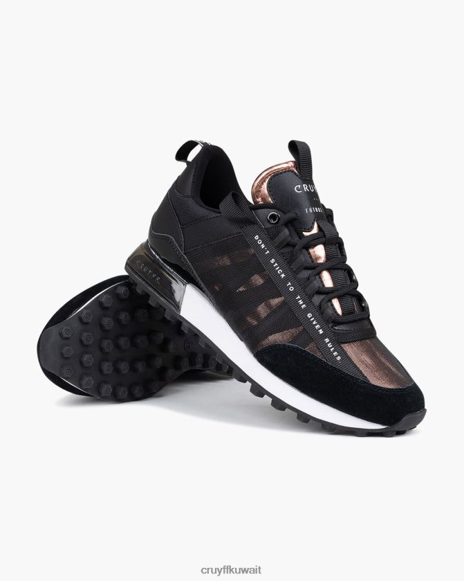 Cruyff أسود / وردي نحيف الخوف Z02JN1034 أحذية رياضية