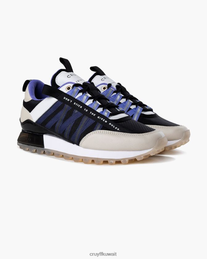 Cruyff كريم / أسود / بنفسجي نحيف الخوف Z02JN1038 أحذية رياضية