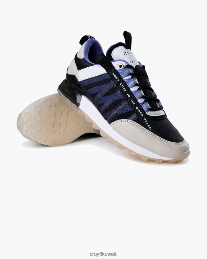 Cruyff كريم / أسود / بنفسجي نحيف الخوف Z02JN1038 أحذية رياضية