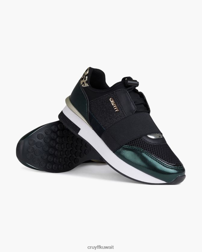 Cruyff أخضر / أسود نحيف بريميرونر Z02JN1040 أحذية رياضية