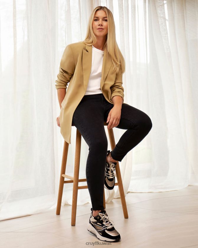 Cruyff أسود / بني نحيف مدينة بولد Z02JN1044 أحذية رياضية