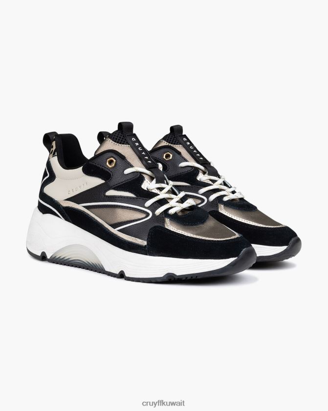 Cruyff أسود / بني نحيف مدينة بولد Z02JN1044 أحذية رياضية