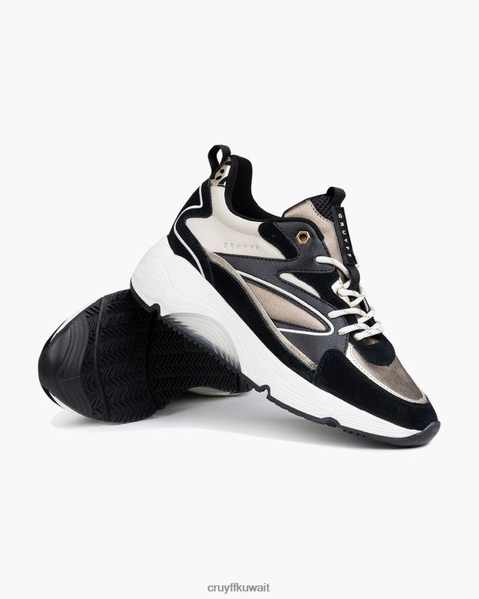 Cruyff أسود / بني نحيف مدينة بولد Z02JN1044 أحذية رياضية