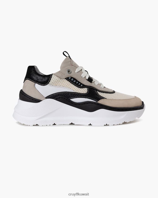 Cruyff أبيض أسود نحيف روانا بولد Z02JN1052 أحذية رياضية
