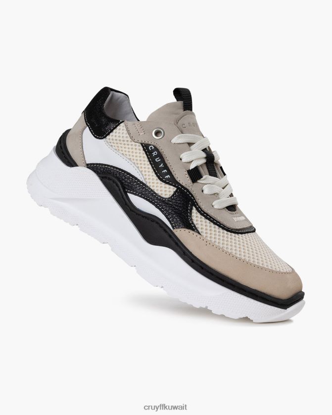 Cruyff أبيض أسود نحيف روانا بولد Z02JN1052 أحذية رياضية