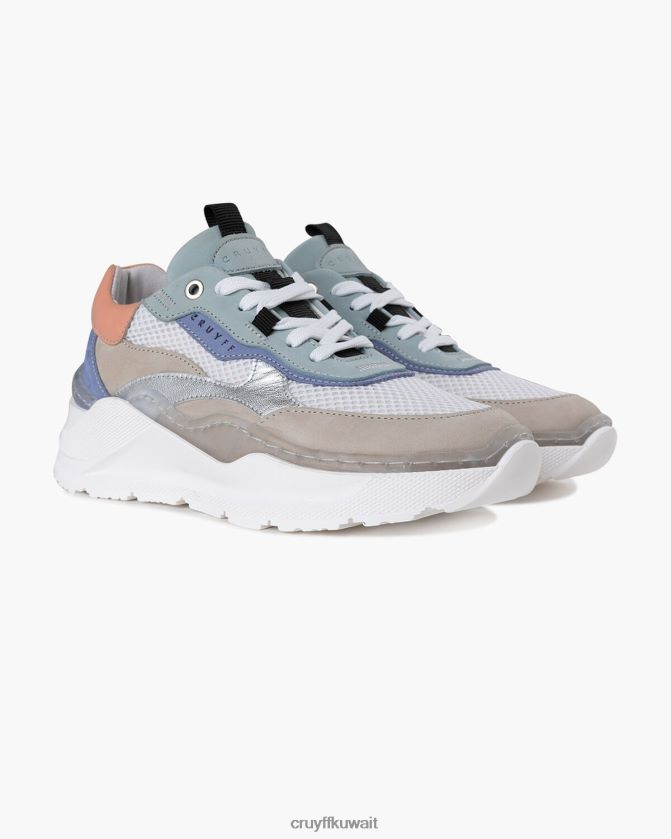 Cruyff أبيض فضي نحيف روانا بولد Z02JN1053 أحذية رياضية
