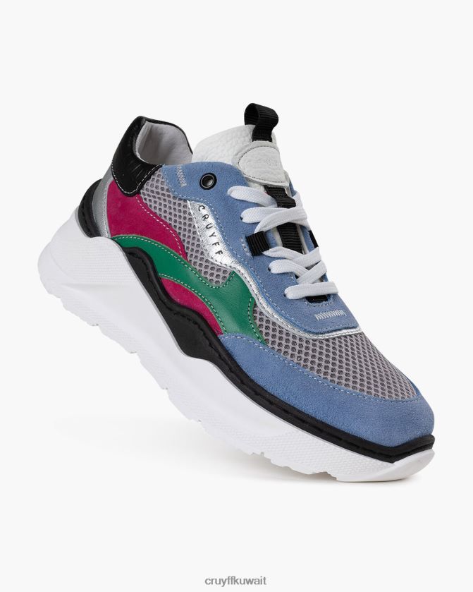 Cruyff أزرق رمادي نحيف روانا بولد Z02JN1054 أحذية رياضية