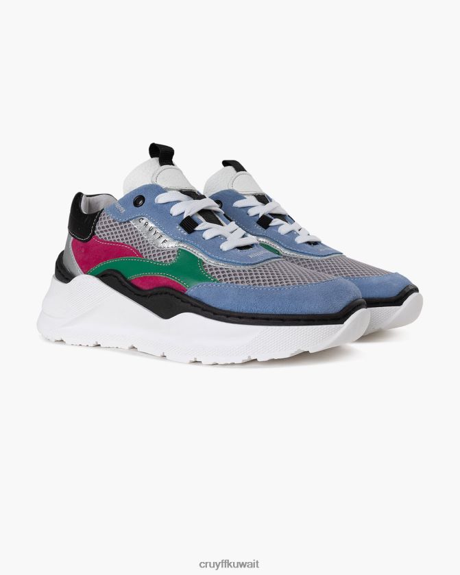 Cruyff أزرق رمادي نحيف روانا بولد Z02JN1054 أحذية رياضية