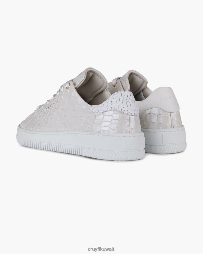 Cruyff كريم نحيف جلد التمساح جوان Z02JN1058 أحذية رياضية