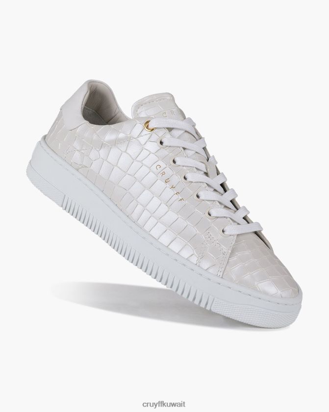 Cruyff كريم نحيف جلد التمساح جوان Z02JN1058 أحذية رياضية