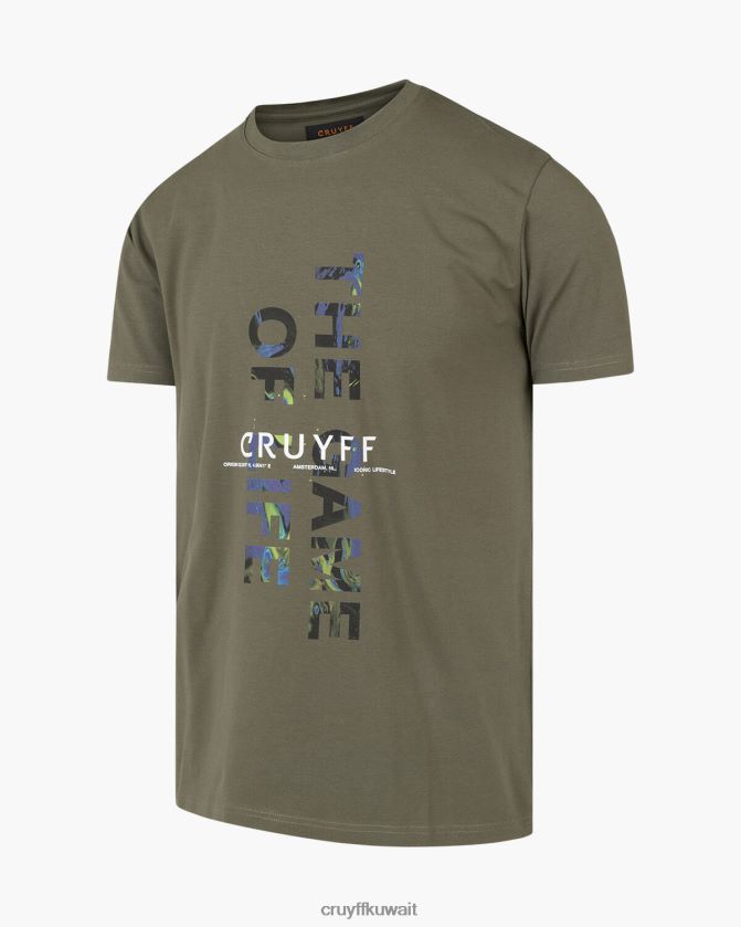 Cruyff الجيش الأخضر رجال ريك تي Z02JN105 تي شيرت