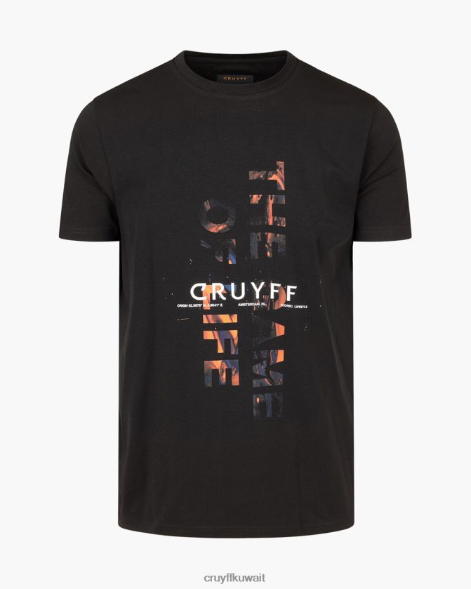 Cruyff أسود رجال ريك تي Z02JN107 تي شيرت