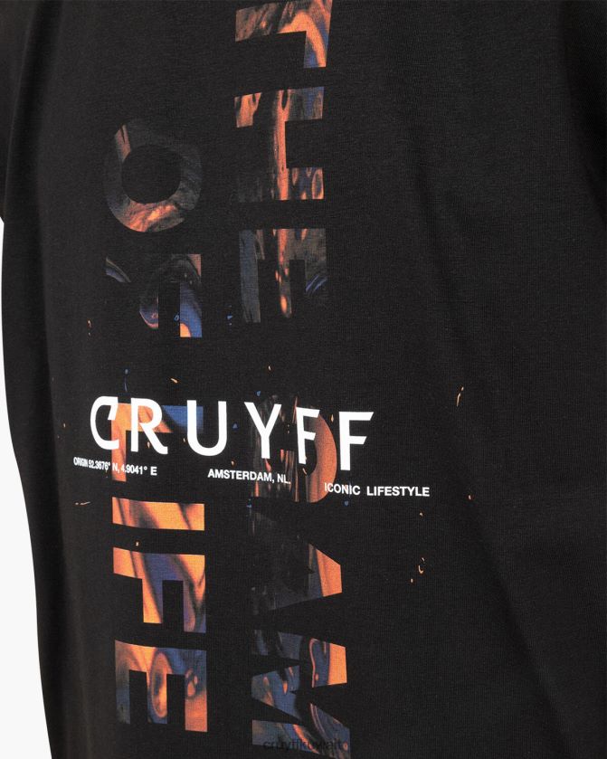 Cruyff أسود رجال ريك تي Z02JN107 تي شيرت