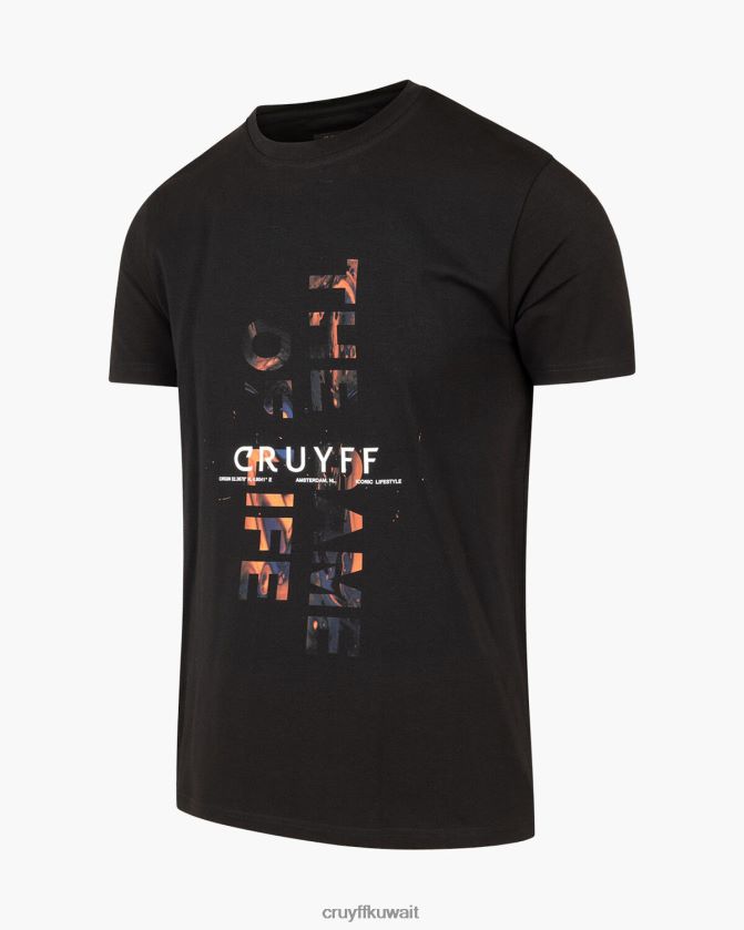 Cruyff أسود رجال ريك تي Z02JN107 تي شيرت