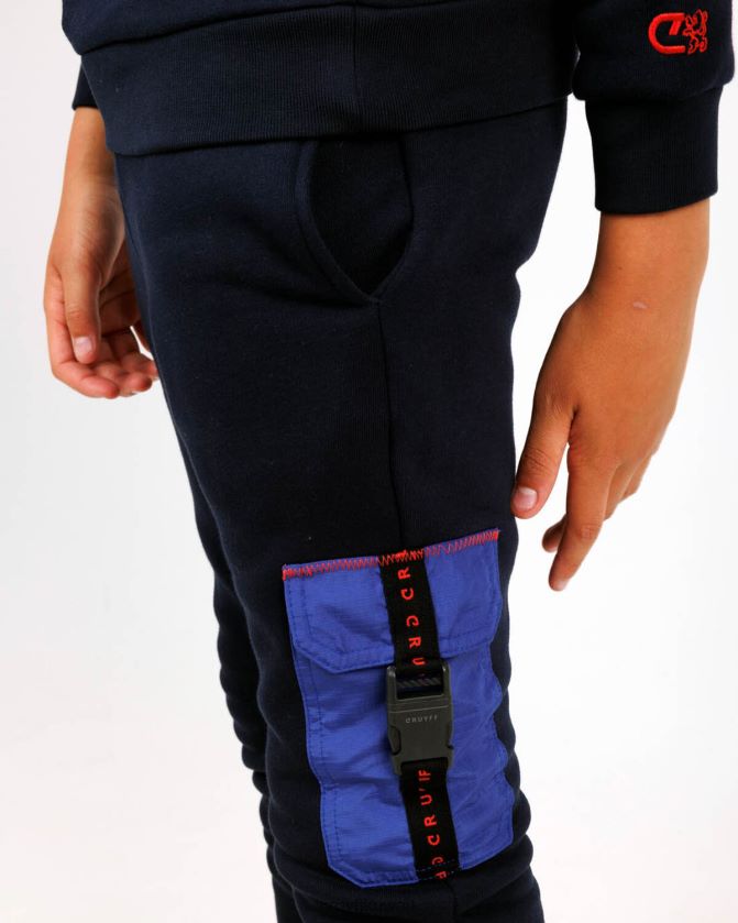 Cruyff الأزرق الداكن مبتدئ بدلة مجز رقبة مستديرة Z02JN1157 بدلة