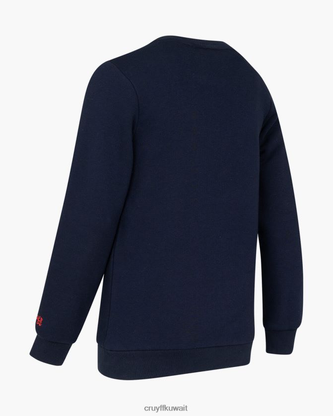 Cruyff الأزرق الداكن مبتدئ بدلة مجز رقبة مستديرة Z02JN1157 بدلة