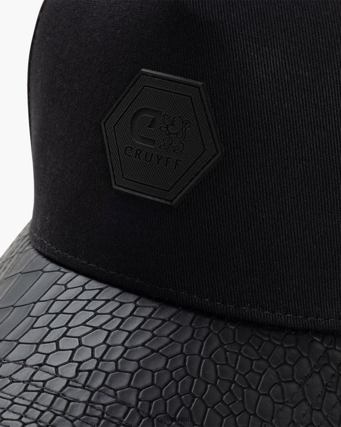 Cruyff أسود للجنسين ثعبان سائق الشاحنة Z02JN1266 قبعة