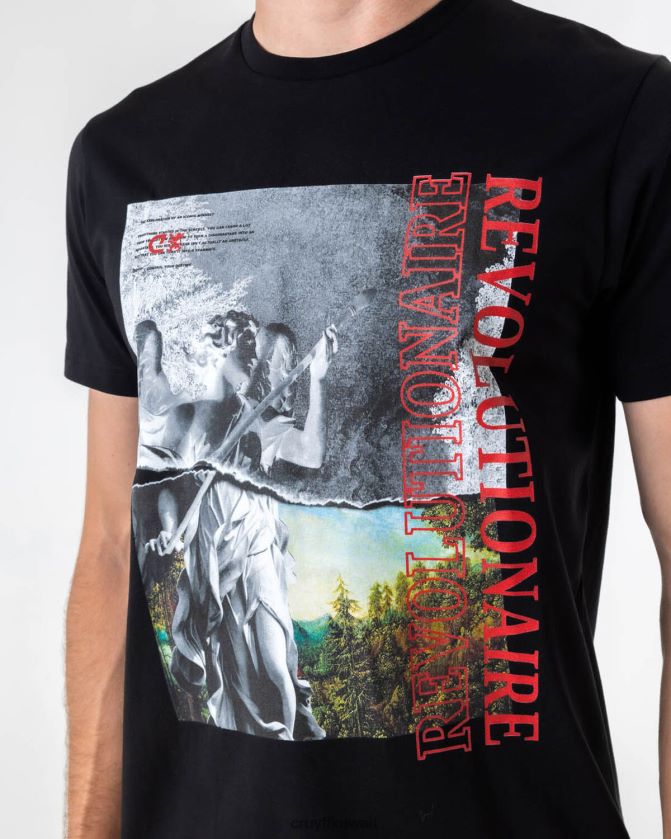 Cruyff أسود رجال انجيلس تي Z02JN1308 تي شيرت