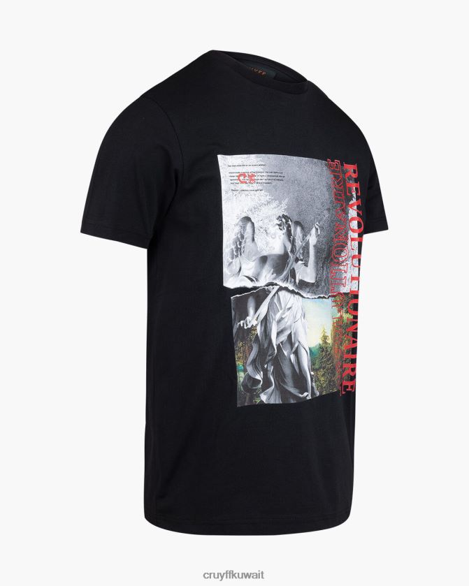 Cruyff أسود رجال انجيلس تي Z02JN1308 تي شيرت