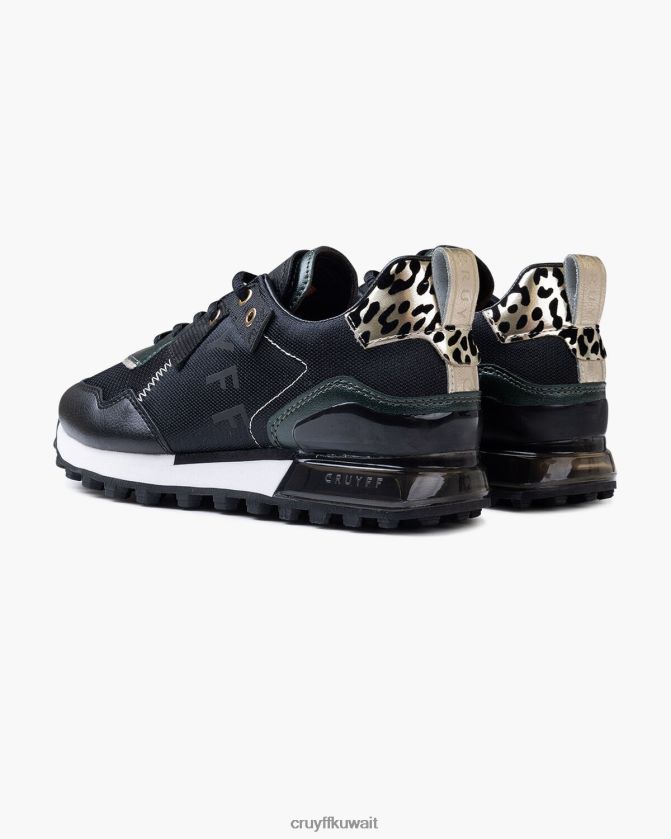 Cruyff أسود / أخضر نحيف سوبربيا Z02JN1323 أحذية رياضية