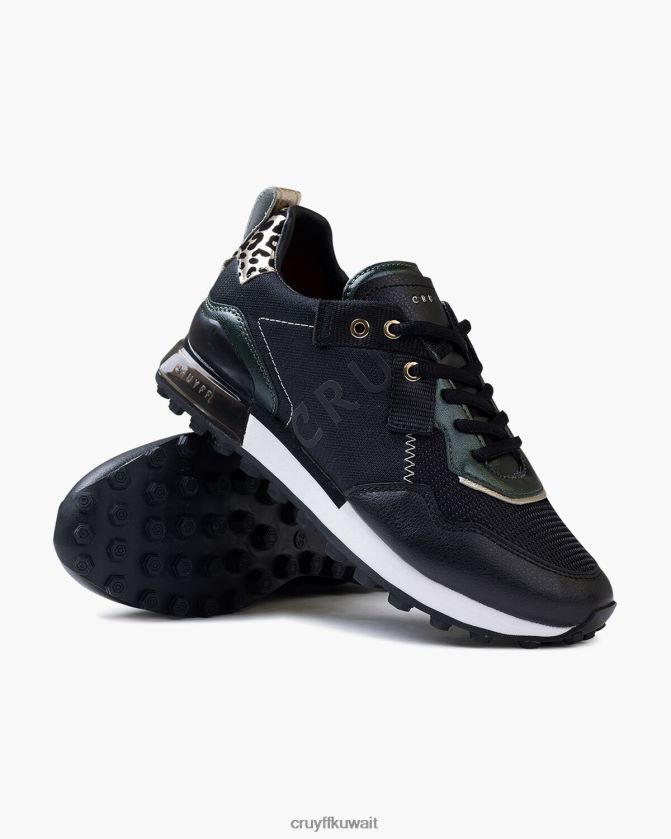 Cruyff أسود / أخضر نحيف سوبربيا Z02JN1323 أحذية رياضية