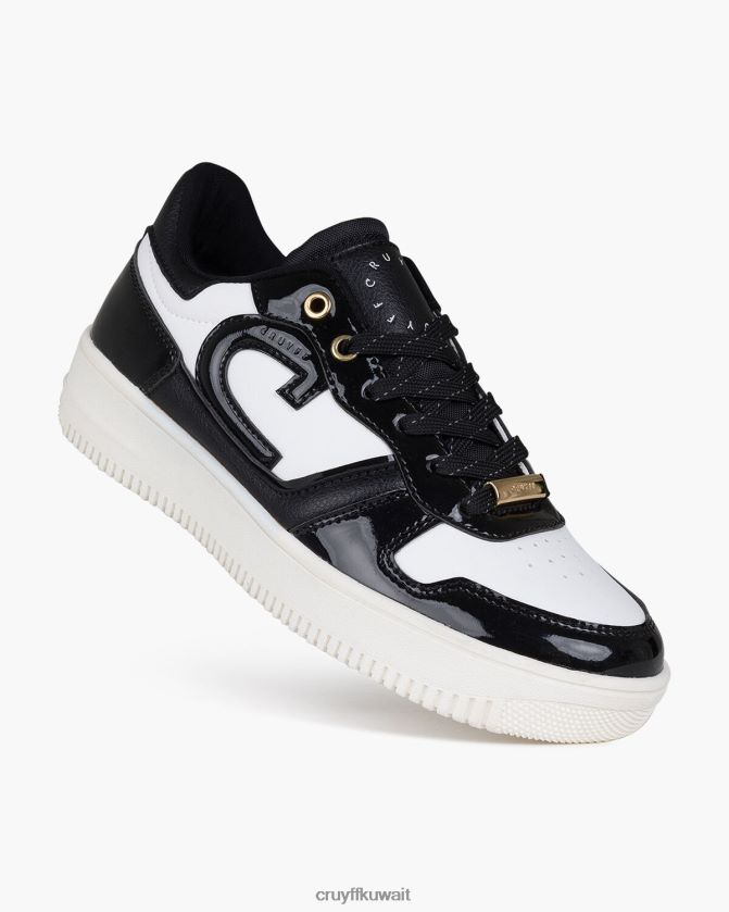 Cruyff أسود / أبيض نحيف كامبو منخفض لوكس Z02JN1324 أحذية رياضية