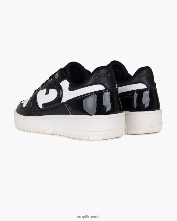 Cruyff أسود / أبيض نحيف كامبو منخفض لوكس Z02JN1324 أحذية رياضية