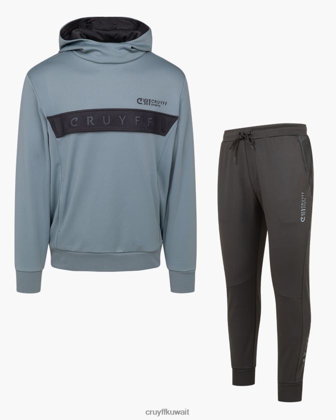 Cruyff رمادي مزرق رجال بدلة العواء Z02JN187 بدلة