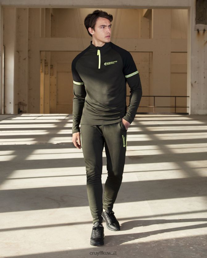 Cruyff الجيش الأخضر رجال بدلة الشريحة Z02JN191 بدلة