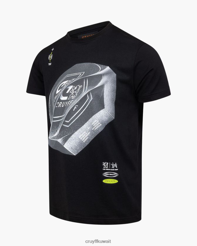 Cruyff أسود رجال اليكس تي Z02JN198 تي شيرت