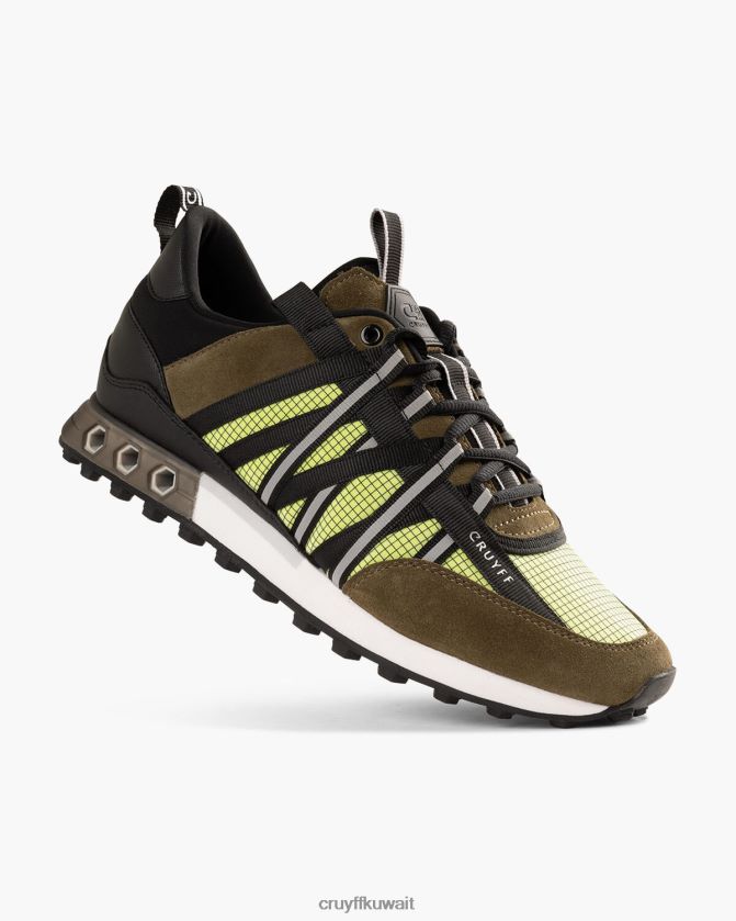 Cruyff أخضر / برتقالي رجال الخوف عرافة التكنولوجيا Z02JN210 أحذية رياضية