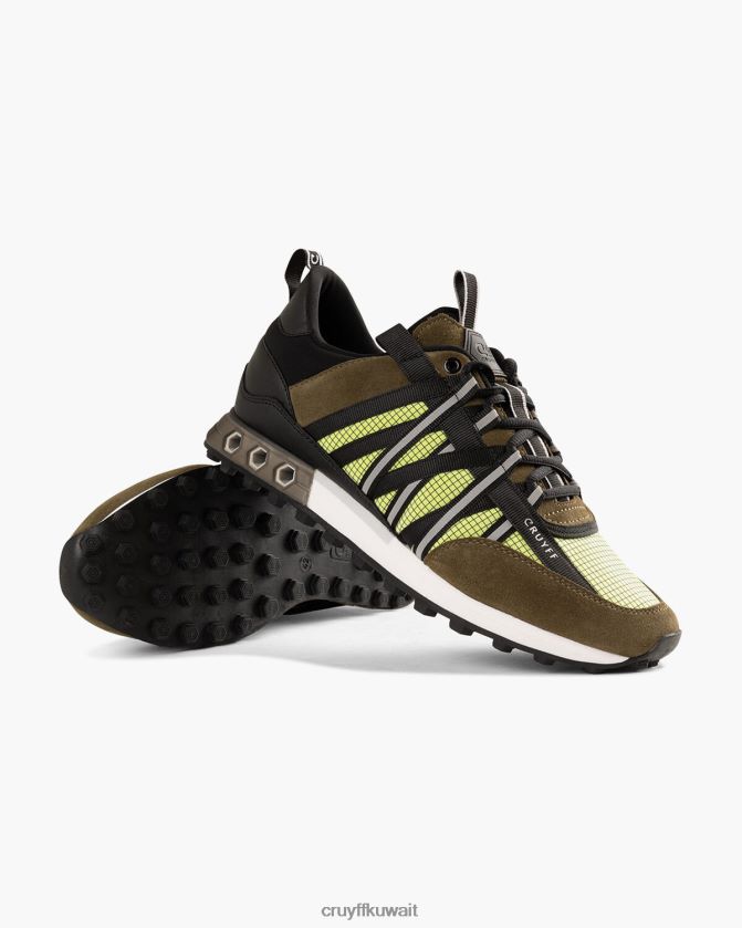 Cruyff أخضر / برتقالي رجال الخوف عرافة التكنولوجيا Z02JN210 أحذية رياضية