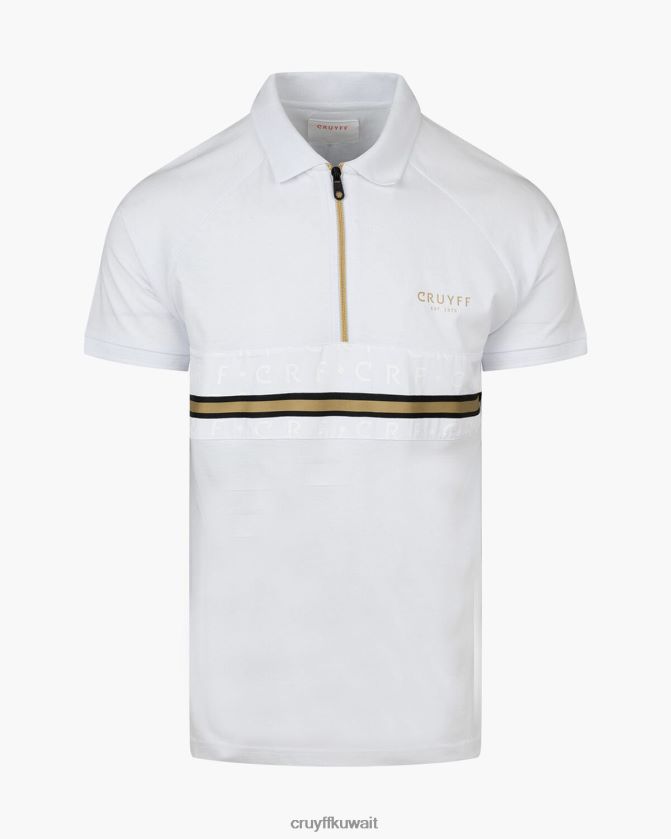 Cruyff ذهب ابيض رجال جيك بولو Z02JN24 تي شيرت