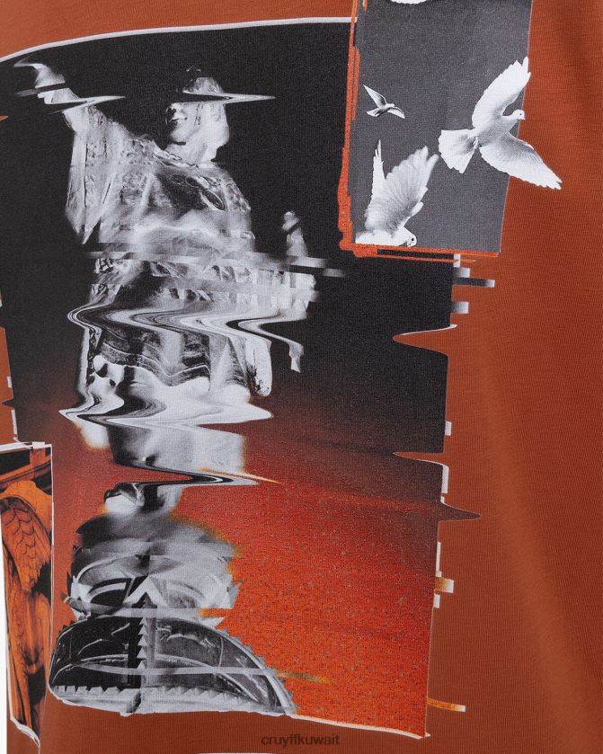 Cruyff بني الصحراء رجال كولومبوس تي Z02JN255 تي شيرت