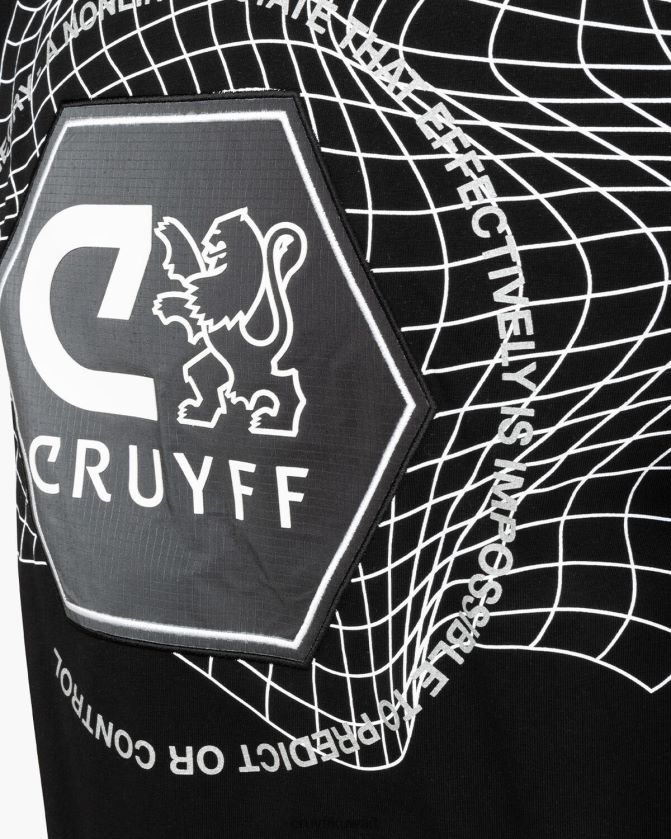 Cruyff أسود رجال ايدن المحملة Z02JN276 تي شيرت